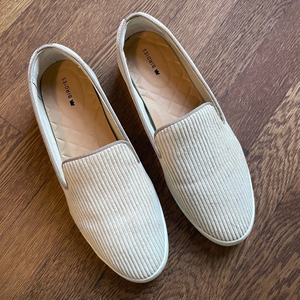 Birdies The Swift Oatmeal Corduroy Slip-On Shoes